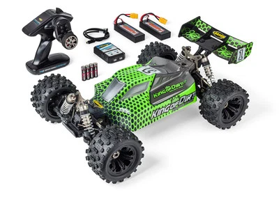 Offroad RC Buggy 1:8 CARSON King of Dirt Buggy 2.0 mit Brushless Grün 500409095 - Bild 1 von 4