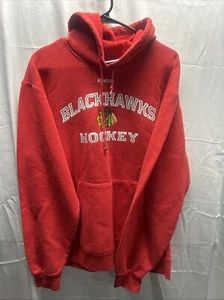 Reebok Chicago Blackhawks NHL Hockey roter Hoodie Kapuzenpullover für Herren L Large - Bild 1 von 5