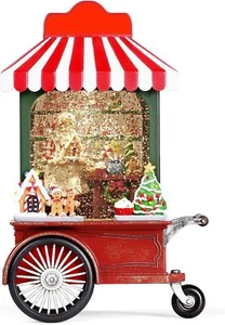 Christmas Snow Globe Lighted Santa Claus with 6H Timer & & Candy - Picture 1 of 6