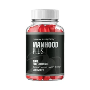 Manhood Plus Gummies - Support for Mens Energy & Vitality - 60 Gummies - Picture 1 of 5
