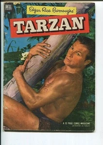 TARZAN 43 VG+ ERB LEX BARKER PHOTO COVER MANNING 1953 - Picture 1 of 3