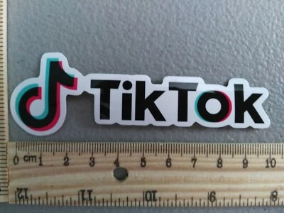 Новый Tikk Tok черный классный мем подростков модный Youtube виниловая наклейка стикер автомобиля грузовика - Изображение 1 из 4