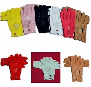 Unisex Echt Weiche Lederhandschuhe Autofahrer-Handschuhe Sporthandschuhe DE
