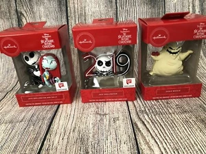 Nightmare Before Christmas Disney Hallmark Ornament Lot of 3 NEW 2019 Jack Sally - Picture 1 of 4