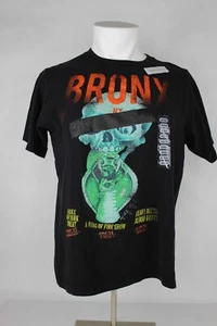 Men’s RING OF FIRE Black Bronx Graphic Tee – Crew Neck, Size M - Picture 1 of 8