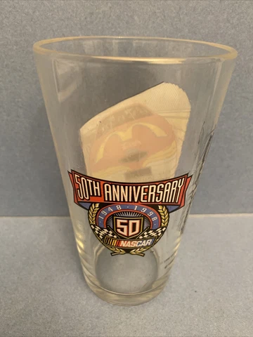 1998 McDonald's Bill Elliott Ford Taurus Glass - 50th Anniversary NASCAR, Red Cover