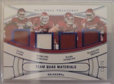 22 National Treasures Collegiate Lamb/Shepard/Andrews/Brown Quad Materials 11/75