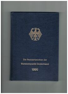 Die Deutschen Postwertzeichen der BRD - Jahrbuch 1995 - Komplett - Speicherfund