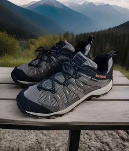 Merrell Men's Alverstone 2 Waterproof Stone Gray Trail Hiking Shoes US 13 New - Picture 1 of 11