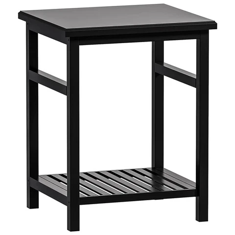 WTZ Nightstand, End Table, Bamboo Night Stand Bedside Table, Side Table for Bedr Cover