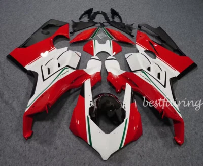 Kits de carrocería de carenado ABS rojo y blanco para Ducati Panigale 2020-2021 V4 V4S V4SP V4R ABS Foto 1 de 3