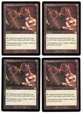 Distorting Lens 4x x4 PLAYSET 1999 Mercadian Masques Rare MTG NM Actual Pics