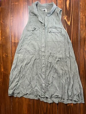 Vestido Mudd, para mujer talla mediana, verde, por encima de la rodilla, sin mangas Foto 1 de 4