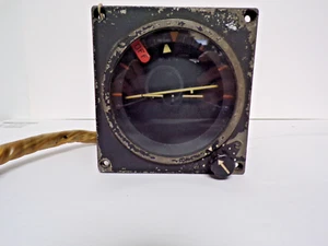 USAF LEAR Aircraft Instrument Attitude Indicator TYPE B-1A Series K - Picture 1 of 6