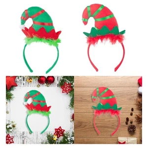 Elf Hat Headband Hair Hoop Headwear Hairband Elf Hair Accessory for Dress up - Picture 1 of 14