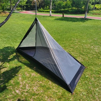 Tipi de camping ultraligero tienda interior malla tienda refugio mochilero senderismo Foto 1 de 4