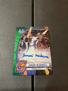 2024-25 Bowman Chrome U Jamari McDowell Auto Reptilian Green-#52/75-KANSAS-#81 - Picture 1 of 3