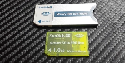 1GB Memory Stick Pro Duo Card + Adapter For Sony CyberShot Digital Camera 1 GB - Image 1 of 2