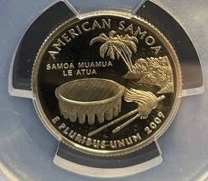 2009 S American Samoa Low Mint Washington Quarter PCGS PR69 DCAM #4698667 - Picture 1 of 9