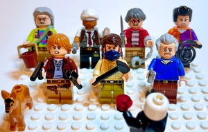 LEGO Zombie Apocalypse Scene – “The Stragglers” Custom Minifig Set + Dog + Guts - Picture 1 of 9