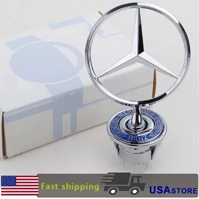 Fit For Mercedes-Benz S500 S550 S650 S600 Front Hood Emblem Star Mounted Badge  - Image 1 of 4