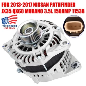 #11538 Alternador para Nissan Pathfinder Murano INFINITI JX35 QX60 V6 3,5 L 150 amperios - Imagen 1 de 10