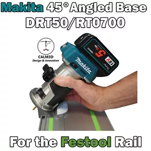 Makita DRT50 RT0700C 45° Angled Trim Sub-Base for the Festool Rail -INC P&P - Picture 1 of 9