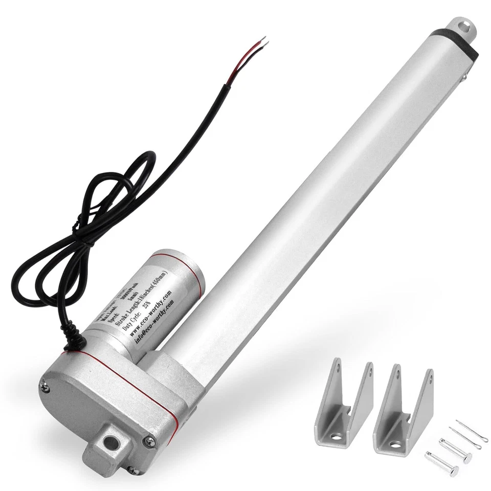 14mm/s Linear Actuator 12" 300mm Heavy Duty 225 Pound Max Lift 12 Volt DC