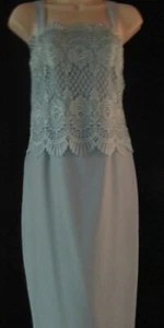 Vestido formal sin mangas Ursula of Switzerland Aqua azulada talla 8 - Imagen 1 de 4