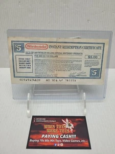 Nintendo Lawsuit Instant Redemption Certificate - Picture 1 of 3
