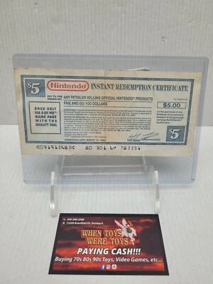 Nintendo Lawsuit Instant Redemption Certificate - Image 1 of 3