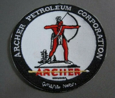 ARCHER Petroleum Corp Embroidered Iron On Uniform-Jacket Patch 3" NEW - Image 1 of 2