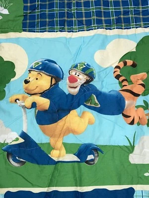 Edredón doble reversible vintage Winnie The Pooh Tigger scooter misterio 66x86  Foto 1 de 4