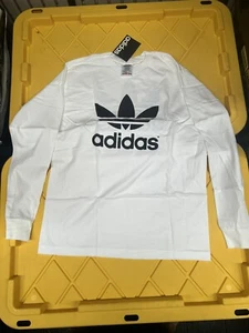 Youth Size Adidas Long Sleeve Shirt Two Sides Logo  XL - Picture 1 of 3