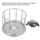 Reptile Stainless Steel Food Dish Round Railing Shape Tortoise Dish Water Tr Rhs