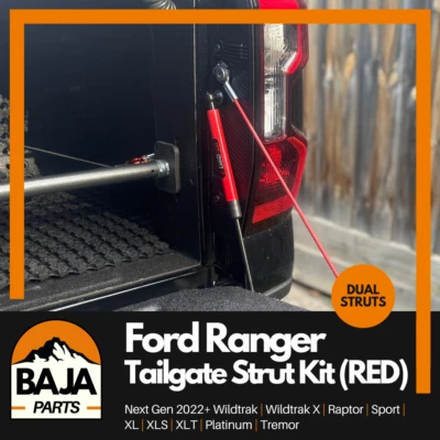 Ford Ranger Raptor Next Gen Tailgate Strut Kit X 2 Struts 2022+ RED - image 1 of 4