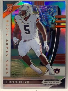Derrick Brown 2020 Panini Prizm Draft Picks Silver Holo Prizm RC Auburn Tigers - Imagen 1 de 2