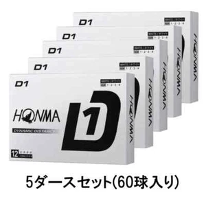 HONMA D1 Golf Balls BT2401 White color 5 dozen Japan New - Picture 1 of 3