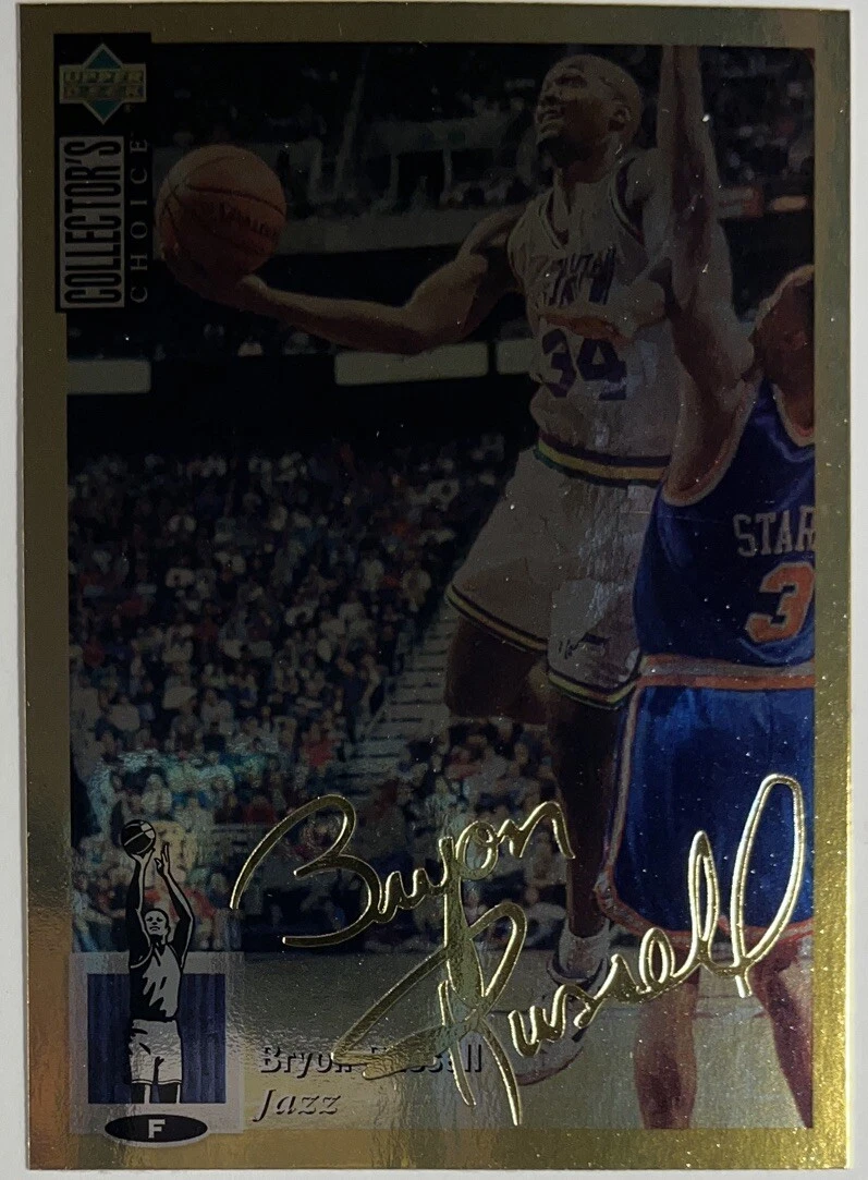 1994-95 Collector's Choice Gold Signature #368 Bryon Russell Utah Jazz