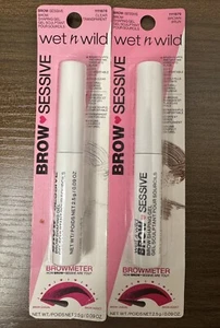 2 Pack Wet n Wild Brow Sessive Shaping Gel - Brown Brun + Transparent 0.09 Oz - Picture 1 of 2