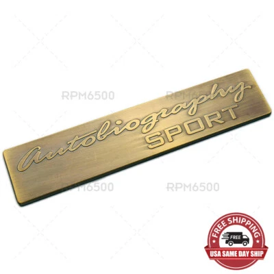 Range Rover Autobiography Sport Car Liftgate Hatch Nameplate Logo Emblem Bronze Foto 1 de 4