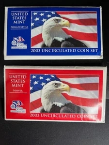 2003 D&P Uncirculated United States Mint Sets in OGP W/COA - Picture 1 of 6