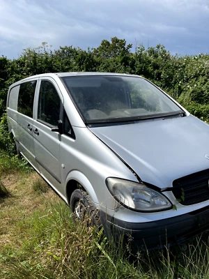 Mercedes Vito Traveliner LWB 2009 piezas plateadas rompiendo todos los artículos  Foto 1 de 4