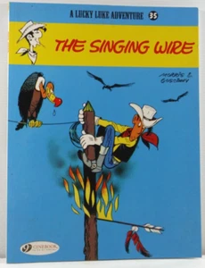 The Singing Wire by Morris E Goscinny VGC Lucky Luke Adventure comic style book - Picture 1 of 10