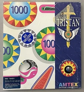 Disco Pinball Estado Sólido Tristan MS-DOS Tandy 3.5 COMPLETO EN CAJA LEER - Imagen 1 de 3