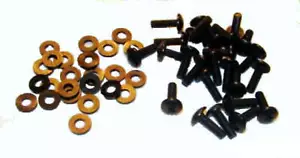 25er Set - 10-32 x 5/8" Truss Head Rack Schrauben mit Nylonscheiben RH-S/W-25 - Bild 1 von 1