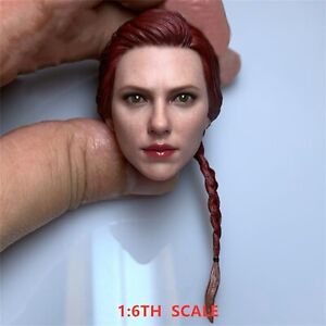 Endgame Black Widow Head Carved 1/6 Scale Model DIY 12'' Action Figure