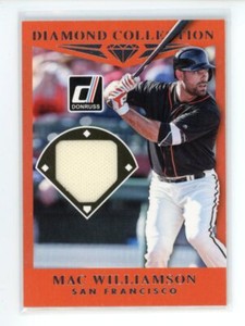 2017 Donruss Diamond Collection  Mac Williamson #DC-MW San Francisco Giants