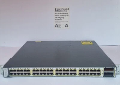 Cisco Catalyst WS-C3750E-48PD-SF 48-Port PoE Switch - Image 1 of 4