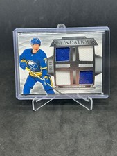 21-22 Upper Deck The Cup Hockey Victor Olofsson Quad Jersey Foundations 06/49